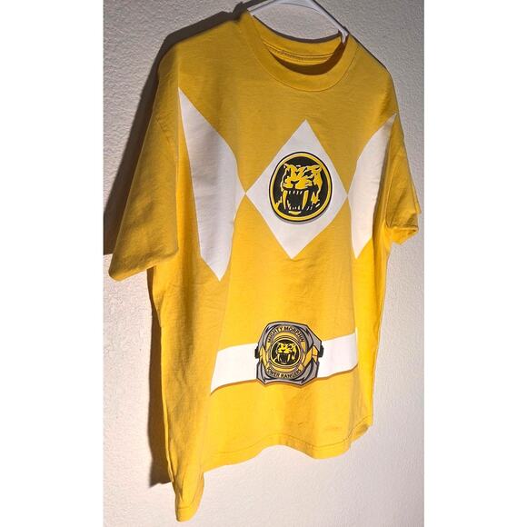 Women's Yellow Power Ranger Graphic T-Shirt - Size Large - Picture 3 of 6